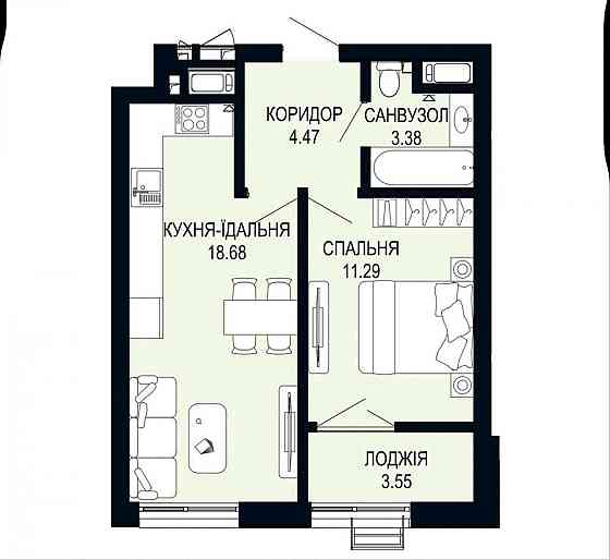 Продаж 1-кімнатної квартири в ЖК Viking Hills Львів