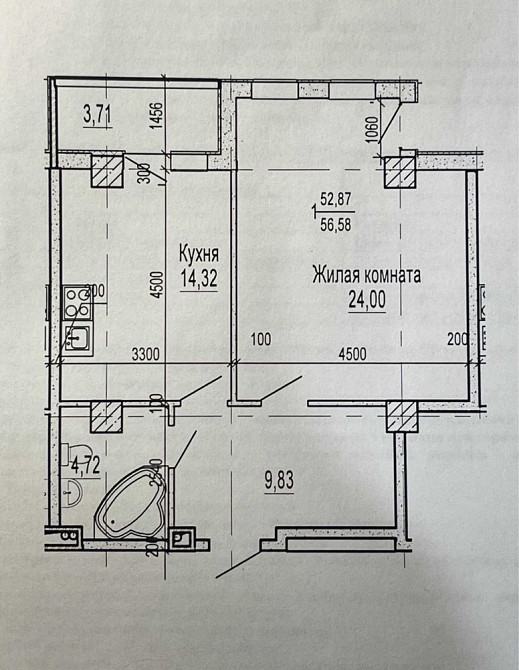 ЖК Павловский Квартал! ! 6 секция. СДАН. Стр сост. Продам 1к 58 м2 Харьков - изображение 2