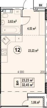 Продаж квартири студії з балконом біля парка, метро. Забудовник. Киев - изображение 6