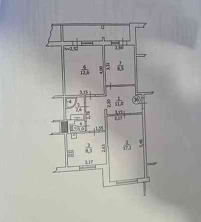 Продаж 3к квартири у центрі Бориспіля вул. Новопрорізна Борисполь