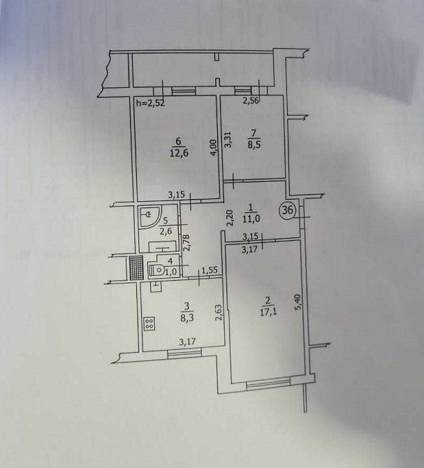 Продаж 3к квартири у центрі Бориспіля вул. Новопрорізна Борисполь - изображение 2