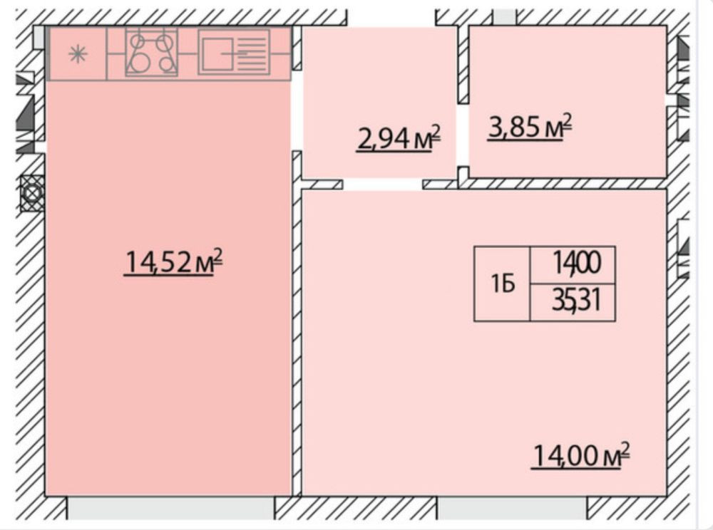 НАЙДЕШЕВША 1-кімнатна в ЖК Молодість! Ирпень - изображение 4