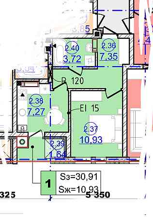 Продаж 1 кімнатної квартири ПО ПЕРЕУСТУПЦІ у ЖК Зоряний Ужгород