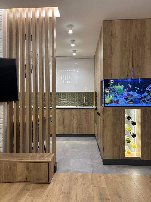 Продаж стильна 1 кім + велика кухня вітальня з дизайнерським ремонтом Львов - изображение 4