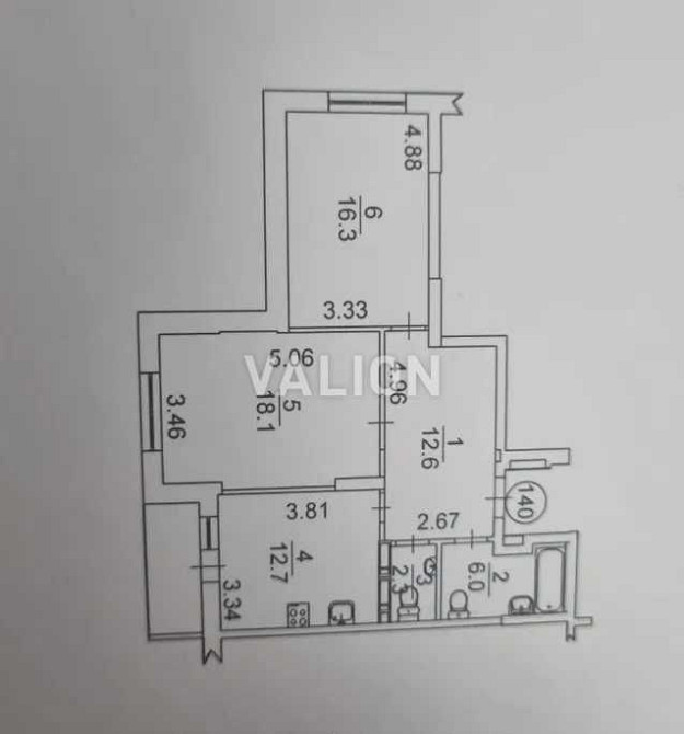 Продаж 2к квартири, ремонт, вул. Чавдар, метро Осокорки Київ - зображення 8