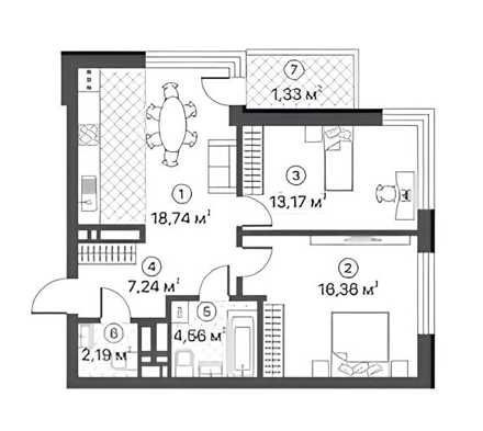 Продаж 2-кімнатної квартири в ЖК «7 Kvartal»! Вид на Retroville! Київ - зображення 2