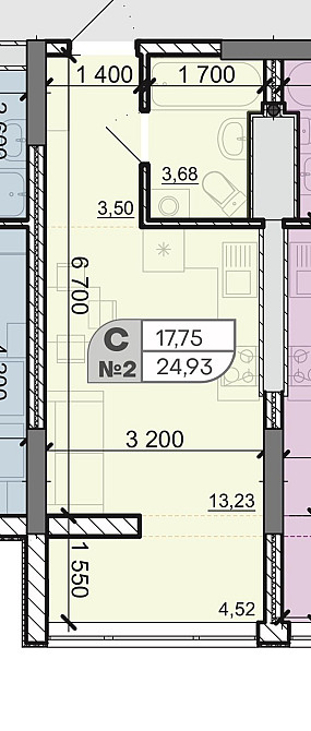 Продам студию на Таирова, новый сданныйдом, состояние от строителей Одеса - зображення 2
