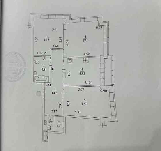 444$ за 1м2 ДОМ ЗАСЕЛЁН! ЖК Меридиан Продам 3 комн. квартиру S=90м2 AB Харьков