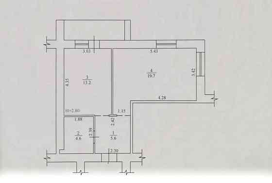 D1M Продам 1 кімн. квартиру 45,5 м2 в будівельному стані, ЖК Левада-1 Харьков