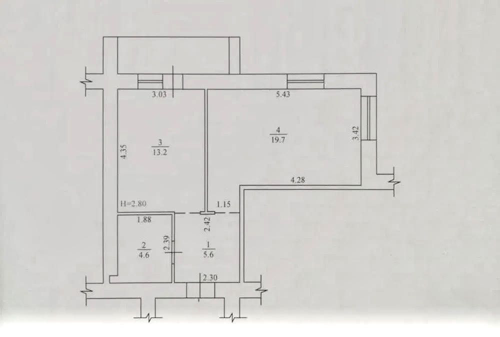 D1M Продам 1 кімн. квартиру 45,5 м2 в будівельному стані, ЖК Левада-1 Харків - зображення 5