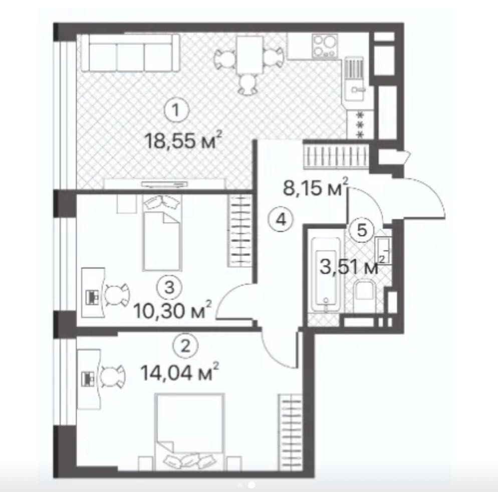 Продаж 2-к ЖК Terracotta Вирлиця 5 Єоселя Кредит Харківська Генератор Київ - зображення 1