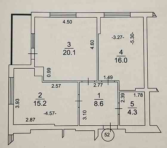 Продаж 2-кімнатної квартири 69 м² в Обухівському ключі (від власника) Обухов