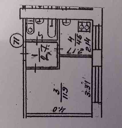 Продам однокімнатну квартиру Чернигов