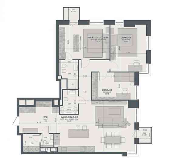 Продажа квартиры ЖК TRIIINITY Тринити без ремонта, Печерск, 2 849$-m2 Киев