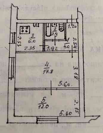 2-кімнатна квартира на Поля (Кірова) Днепр