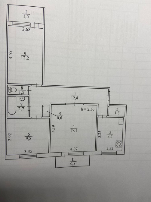 Подам трикімнатну квартиру на 7 Зарічному в будинку номер 16 Кривой Рог - изображение 1