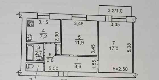 Квартира в отличном районе без ремонта Николаев