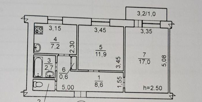 Квартира в отличном районе без ремонта Николаев - изображение 2
