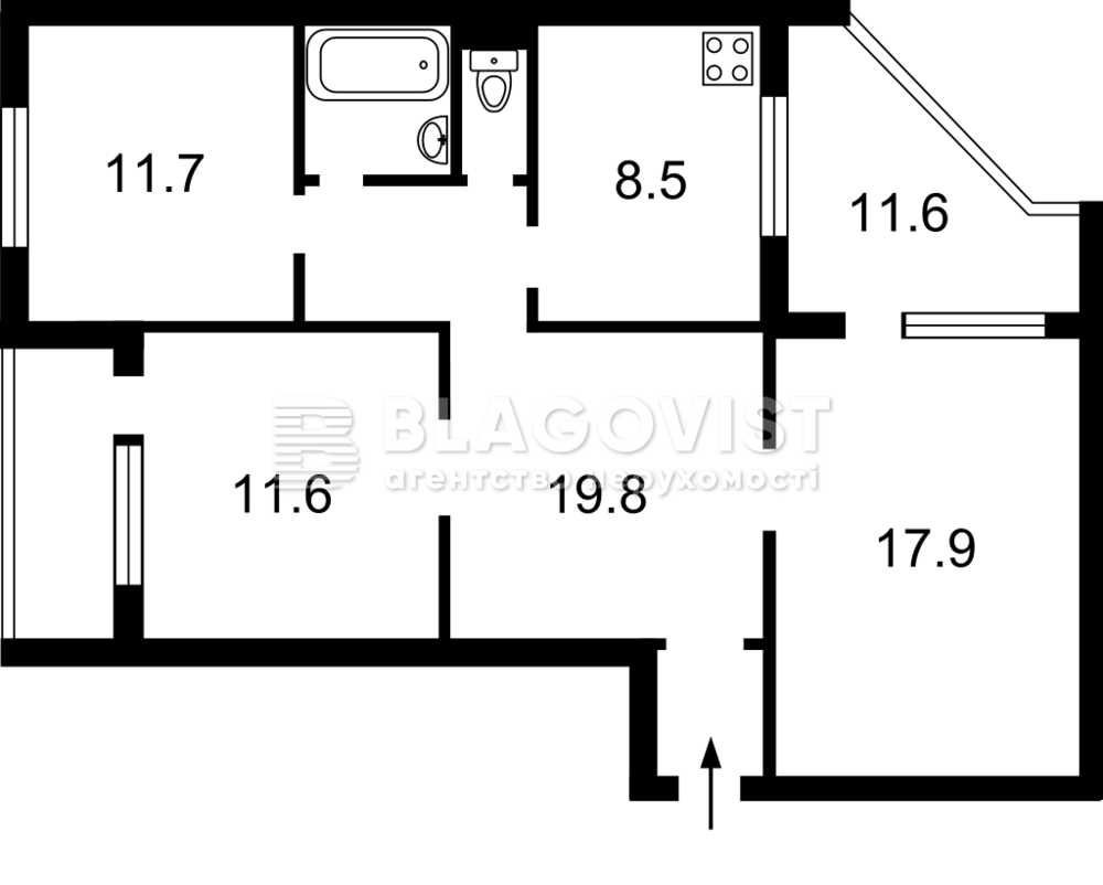Продаж трьохкімнатної квартири, Новобіличі Київ - зображення 2