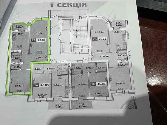 Квартира в новобудові 78м2 малікова Житомир