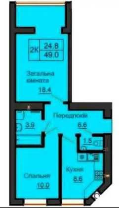 2к квартира ЖК "Софія Резіденс" 3 поверх Софиевская Борщаговка - изображение 2