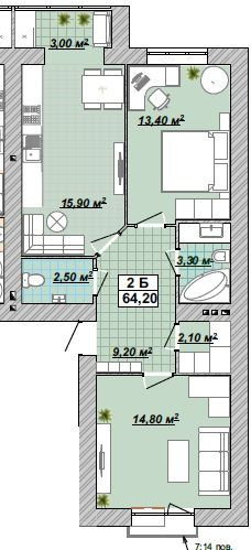 ВИгідно!!! Центр, 2-кімн., ГАЛИЦЬКА-КНЯГИНИН,парк,Центральний Ринок Ивано-Франковск - изображение 1