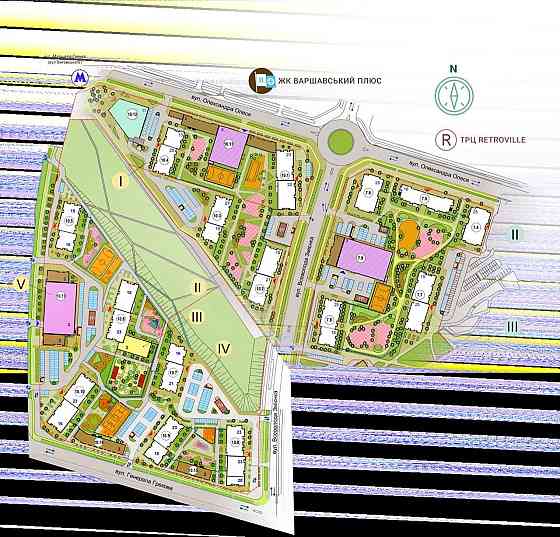 Простора 2к квартира у ЖК Варшавський 3 БЕЗ% Київ