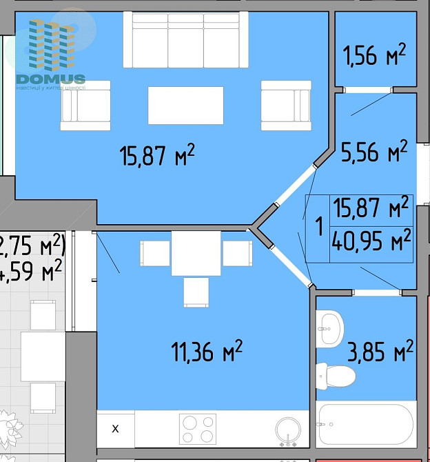 Продам! 1 комн ЖК Акварель 2, Таирова. Балкон. Дом сдан! Лиманка - изображение 4