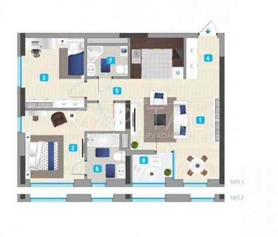 СРОЧНО! Продажа квартиры без ремонта ЖК Славутич, 75m2, переуступка Київ