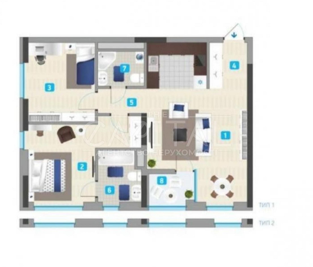 СРОЧНО! Продажа квартиры без ремонта ЖК Славутич, 75m2, переуступка Київ - зображення 3