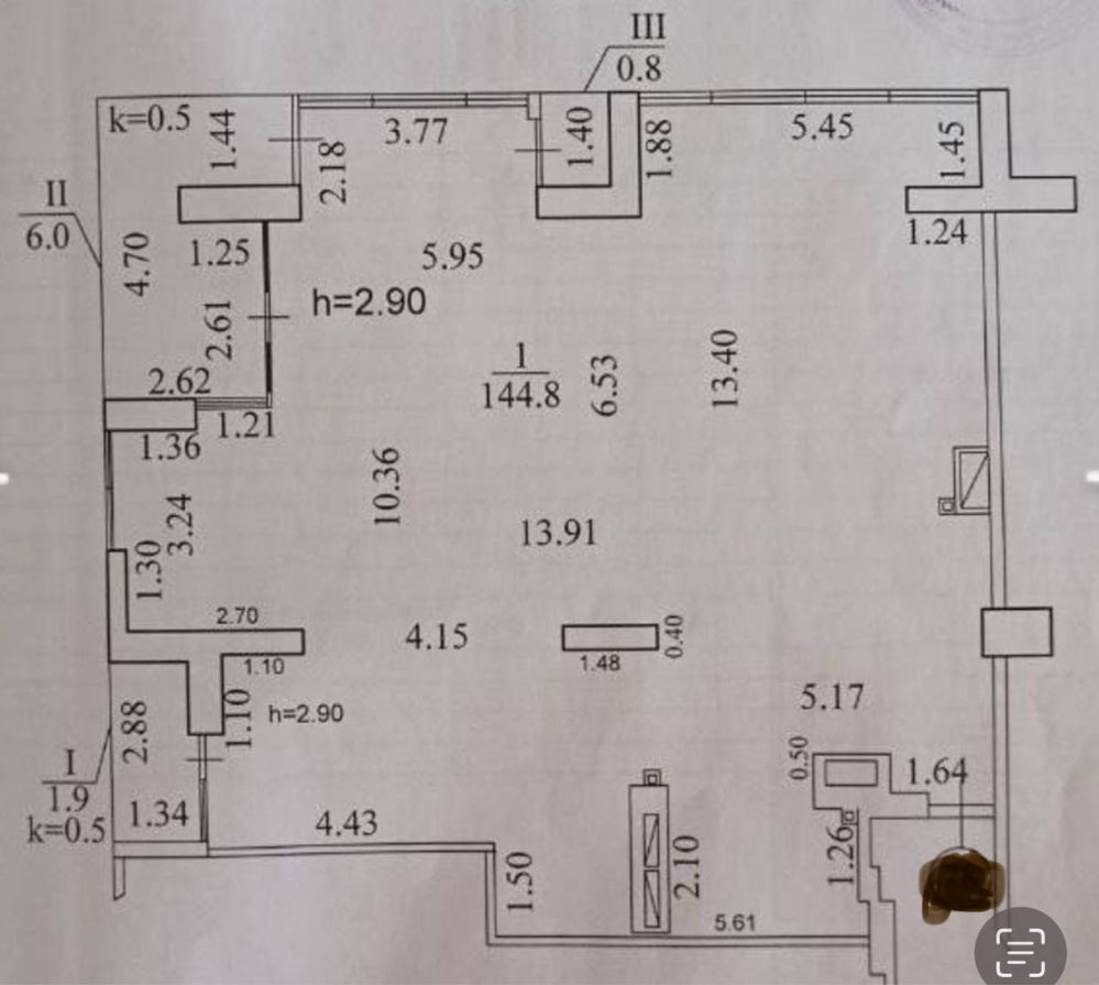 Новая цена! 1100 дол кв! новострой! Центр! Нагорка Парк Шевченко Днепр - изображение 7