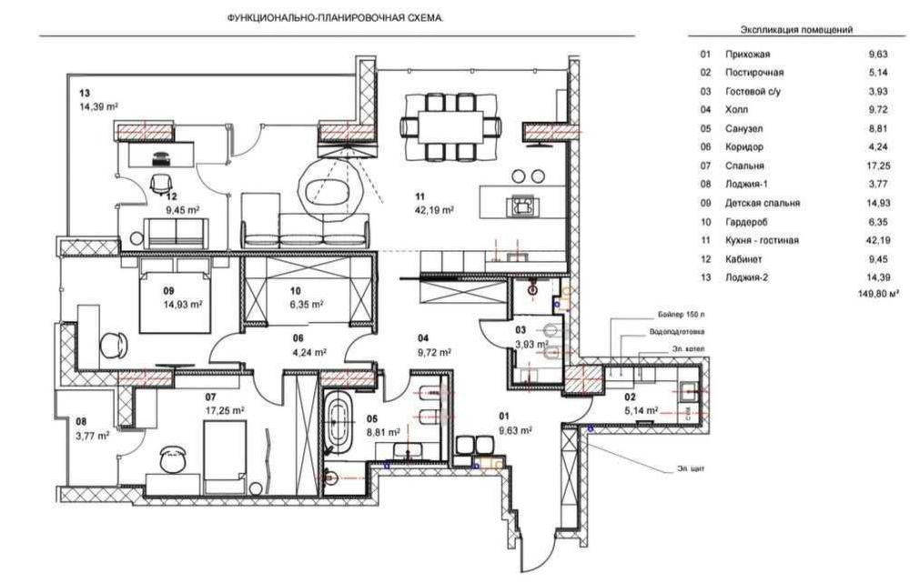 Новая цена! 1100 дол кв! новострой! Центр! Нагорка Парк Шевченко Днепр - изображение 4