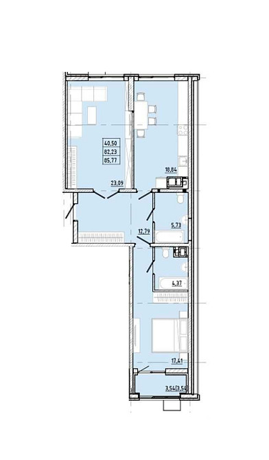 Простора 2кімнатна квартира. Сучасний ЖК. Приморський р-н. 5ст.Фонтану Одеса - зображення 2