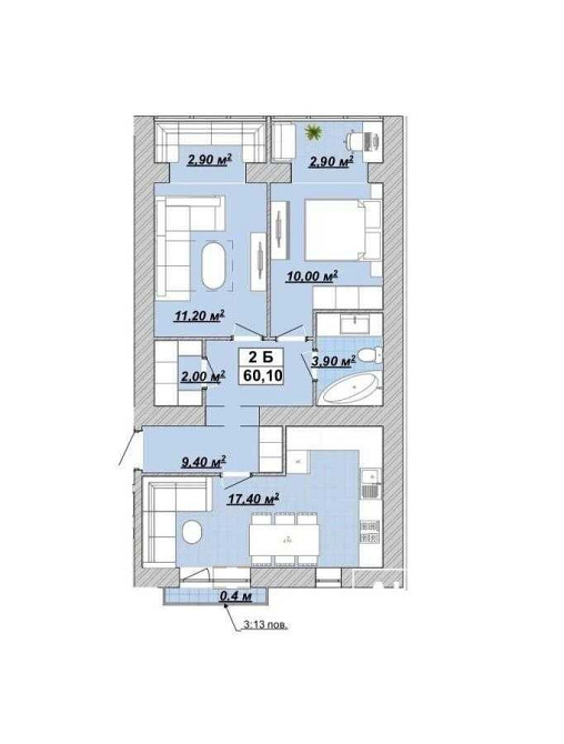 Продається 2-х кімнатна квартира кухня-студія за вигідною ціною. Ивано-Франковск - изображение 2