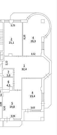 4кімнатна квартира в Аркадії з красивим видом на море. Зданий будинок. Одесса