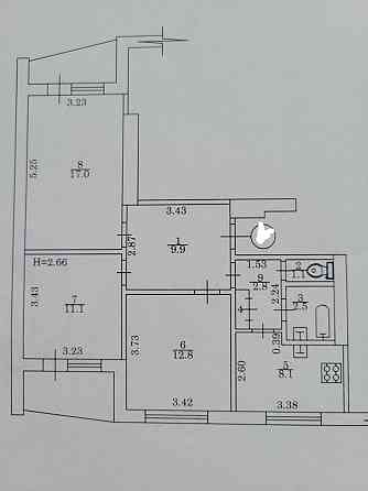 Продам реальную 3 комн. кв. 4/16  метро Спортивная Харьков