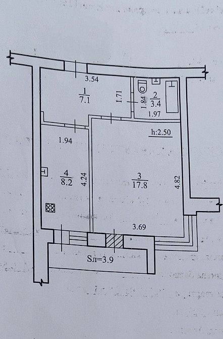 1к Харьковская 39 метров в кирпичном доме Сумы - изображение 3