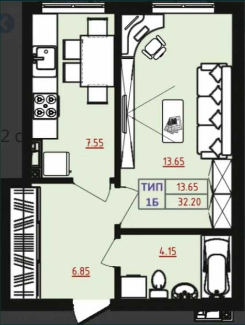 ЖК Острова 1 кімн.квартира 16 поверх будинок зданий Одеса - зображення 6