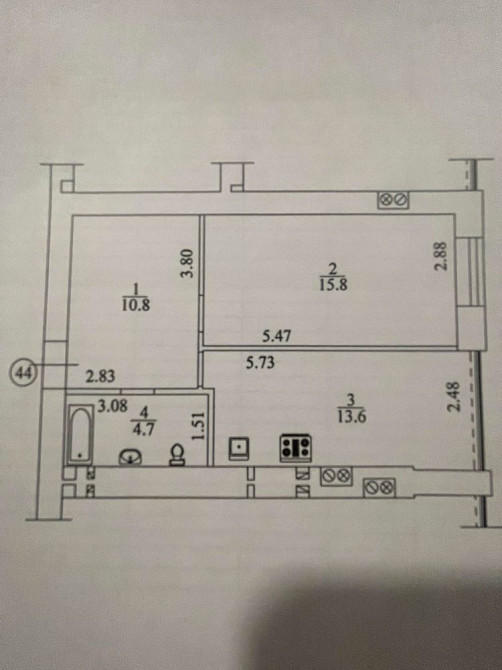 Видова 1к квартира-45м2 поруч з лісом та набережною! Є гардеробна, ГАЗ Ирпень - изображение 8