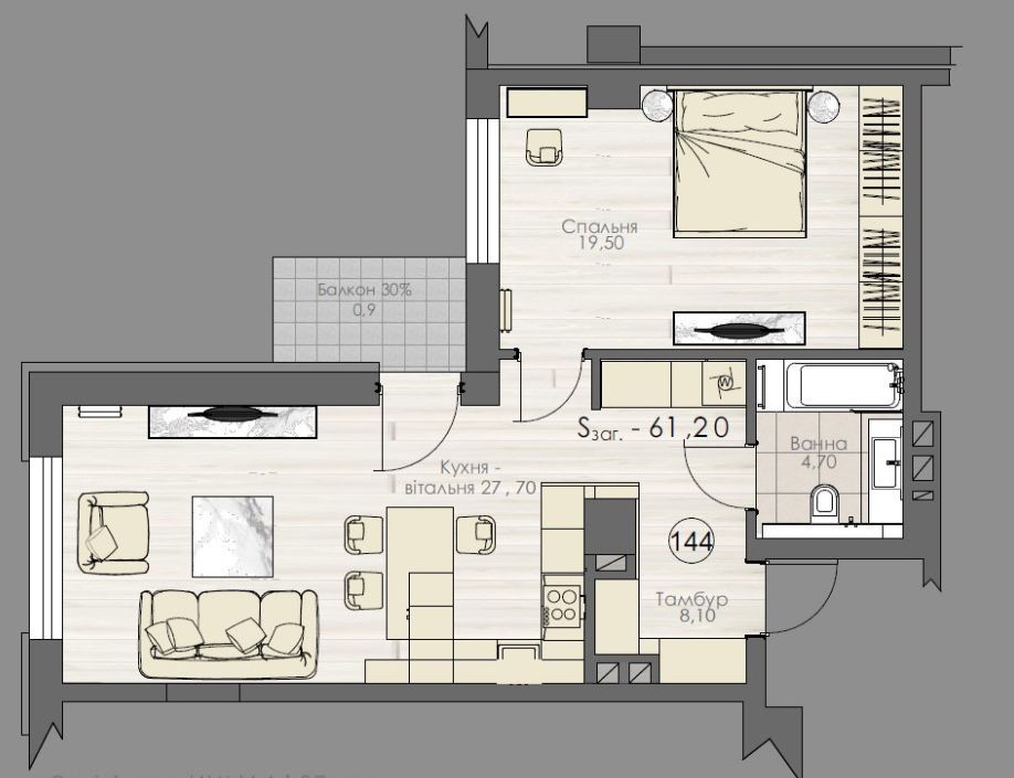 Без% Оренда Квартири | 60м2 | Новий ЖК на Печерську | Київ - зображення 7