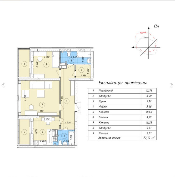 2х кімнатна квартира ЖК Променада Вишневе.  733 дол/м2 Вишневое - изображение 2