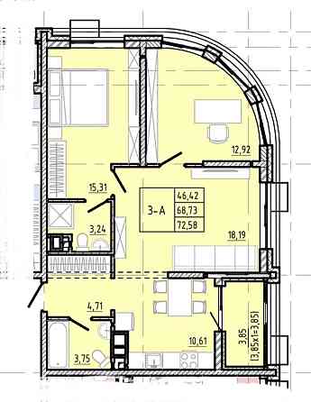 ЖК МОДЕРН. Шикарная 3 комн. кв. с Видом Моря и Рассрочкой -18 месяцев! Одесса