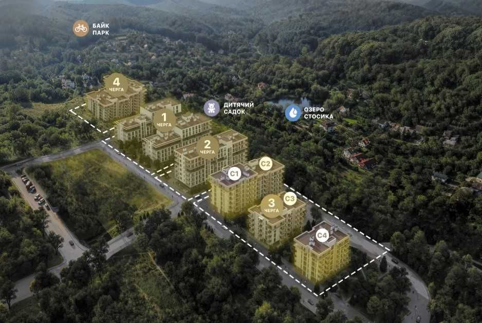 Однокімнатна квартира в готовому ЖК Аурум Лаундж/ AUROOM LOUNGE Львів - зображення 1