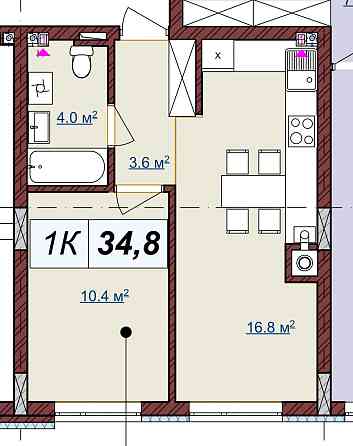 Однокімнатна квартира від забудовника Новий Львів Львів