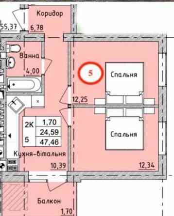 Двокімнатна в Ірпені за 41 350$, інвестиція - до кінця літа 48 000$ ! Ирпень