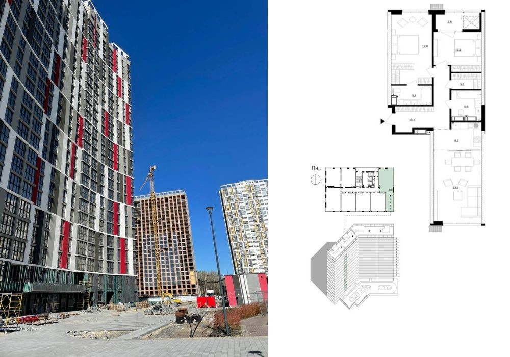 ІНВЕСТУЙ ВИГІДНО‼️3кімнатна квартира 93,8 м² Новобудова Київ Здача2026 Київ - зображення 1