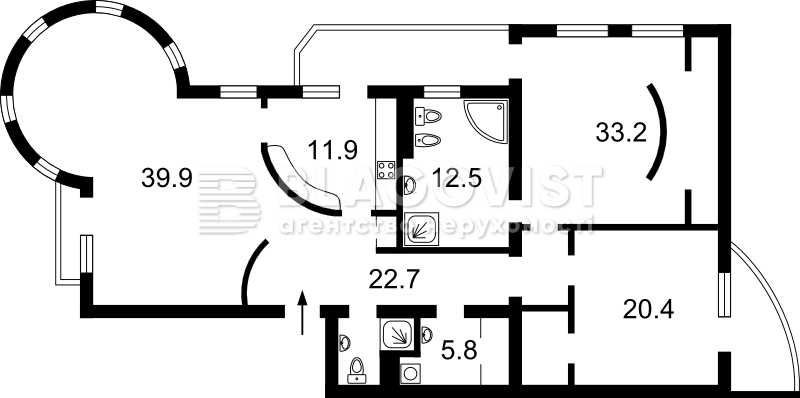 Оренда 3-кімн. Протасів Яр, 8, ЖК Альпійське містечко Киев - изображение 3