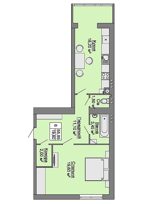 Продається 1 кімнатна квартира Дубовое (Сторожинецкий р-н) - изображение 8
