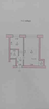 Однокімнатна квартира селище Рокитне, загальною площею 28,3 кв.м. Ракитное (Ровенская обл., Рокитновский р-н)