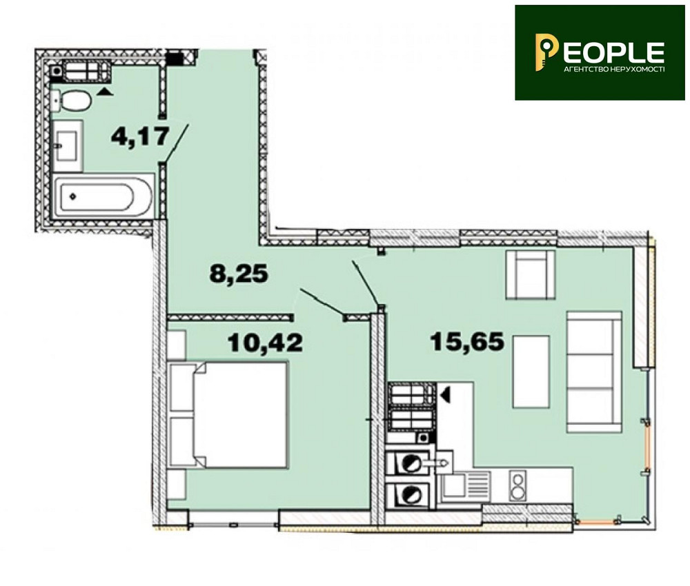 Продаж 1к ЖК Crystal Avenue, Петропавлівська Борщагівка,Академмістечко Петропавлівська Борщагівка - зображення 4